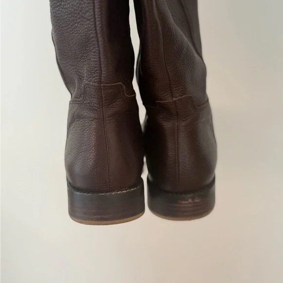 Like New! Franco Sarto Brown Leather Knee-High Boots wide calf - Picture 8 of 9